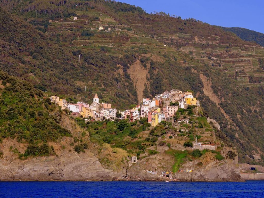 Corniglia vu de la mer