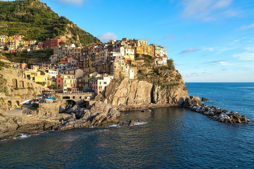 Coucher de soleil sur Manarola