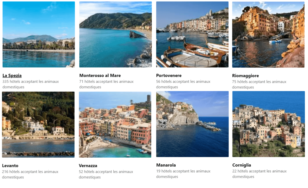Hotels autorisant le chiens Cinque Terre