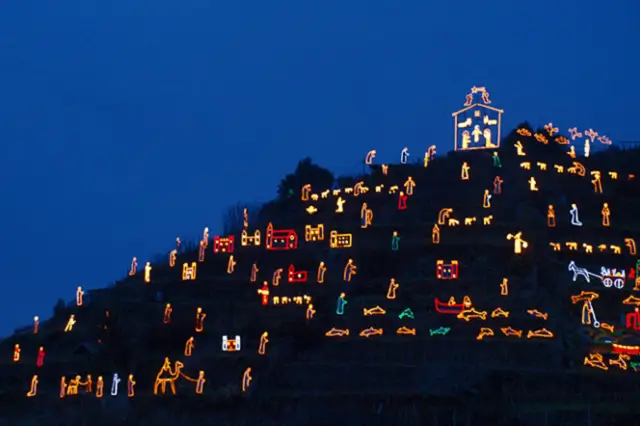 Crèche lumineuse de Manarola