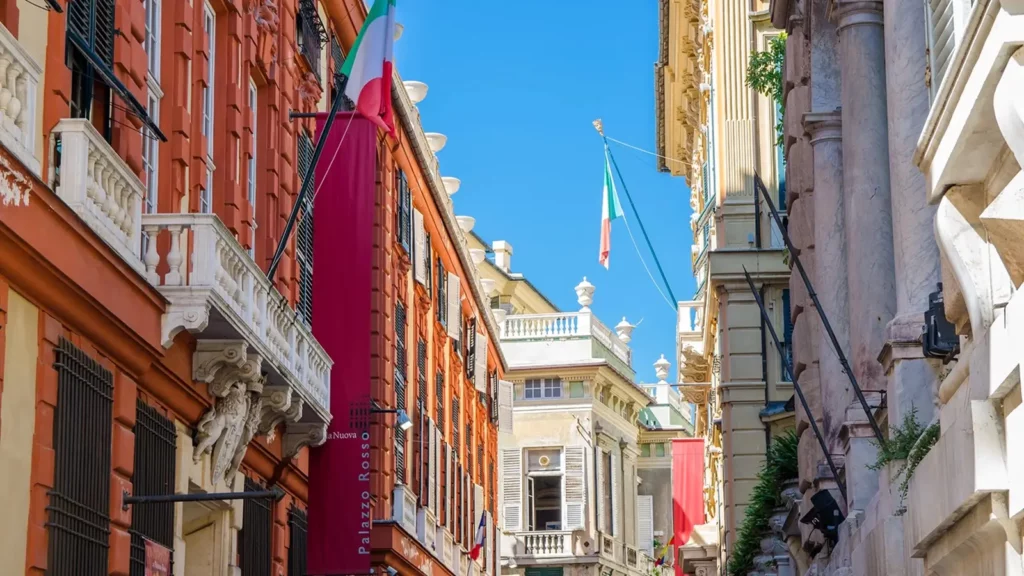 Plus beaux palais de Gênes sur la Via Garibaldi
